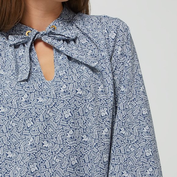 SCOTCH & SODA dress Sz SMALL long sleeves ORGANIC COTTON light SUMMER BOHO CHIC - Picture 2 of 13